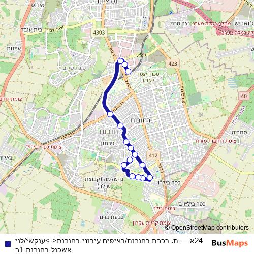 24א bus Line Map