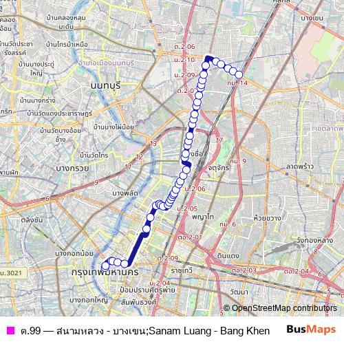 ต.99 bus Line Map