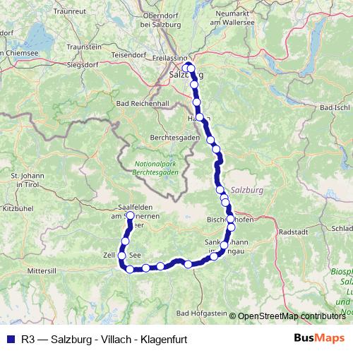 R3 rail Line Map