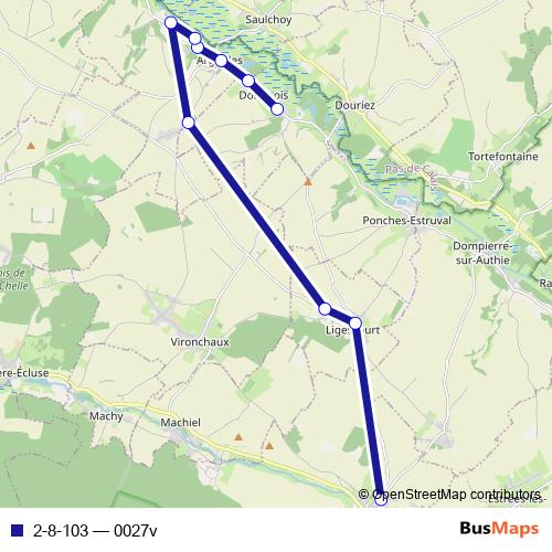 2-8-103 bus Line Map
