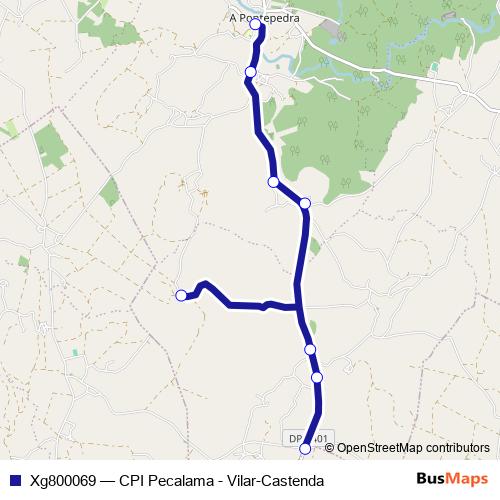 Xg800069 bus Line Map