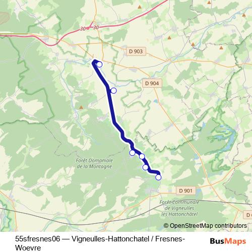 55sfresnes06 bus Line Map