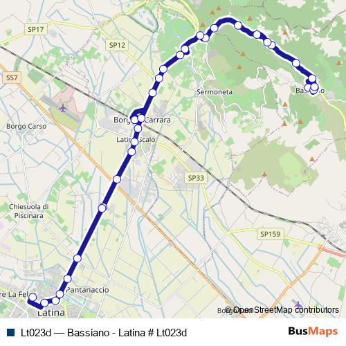 Lt023d bus Line Map