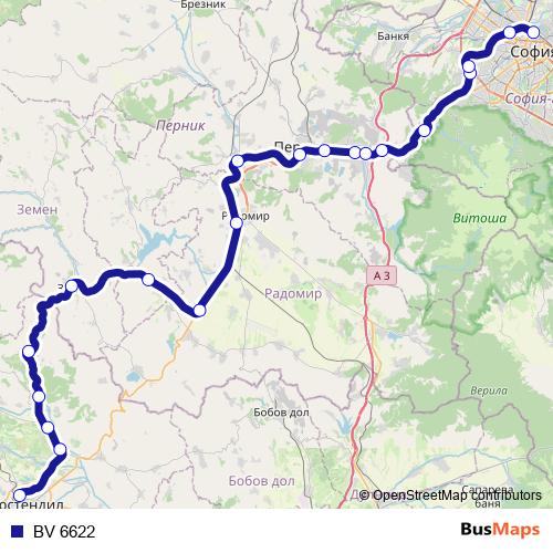 BV 6622 rail Line Map