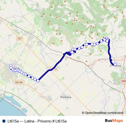 Lt615a bus Line Map