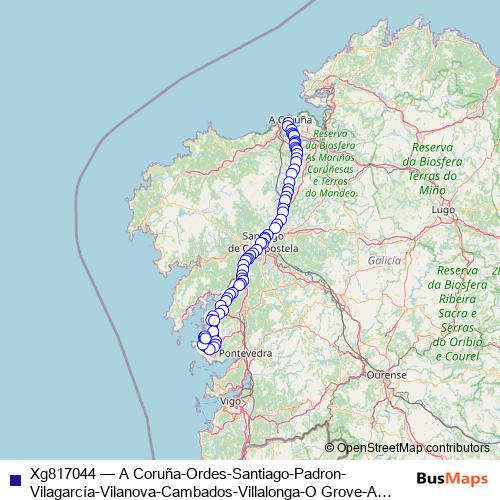 Xg817044 bus Line Map