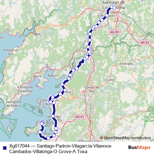 Xg817044 bus Line Map