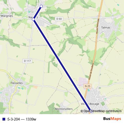 5-3-204 bus Line Map