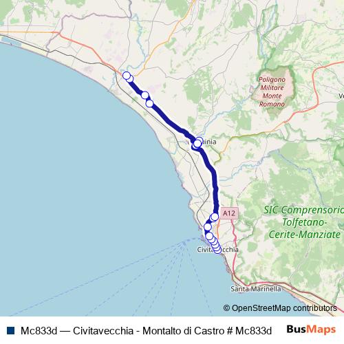 Mc833d bus Line Map