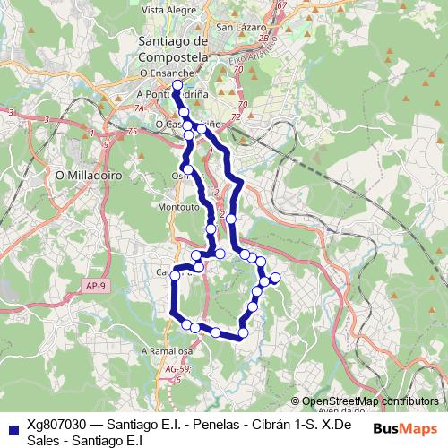 Xg807030 bus Line Map