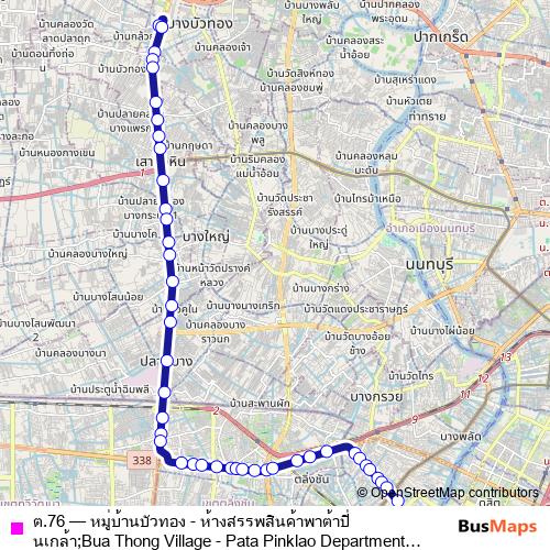 ต.76 bus Line Map
