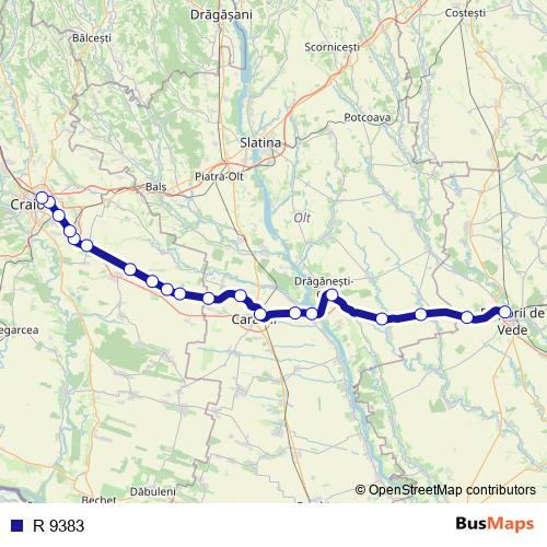 R 9383 rail Line Map