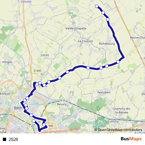 2528 bus Line Map