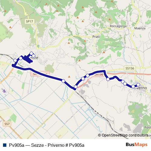 Pv905a bus Line Map