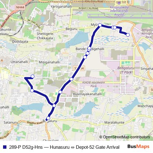 289-P D52g-Hns bus Line Map