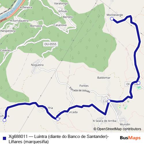 Xg688011 bus Line Map