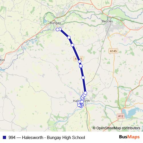 994 bus Line Map
