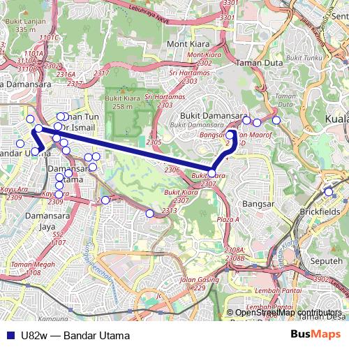 U82w bus Line Map