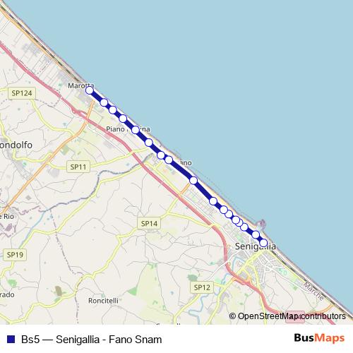 Bs5 bus Line Map