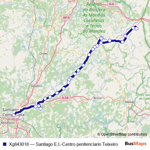 Xg843018 bus Line Map
