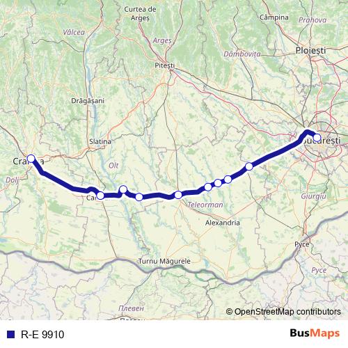 R-E 9910 rail Line Map