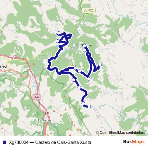 Xg730004 bus Line Map