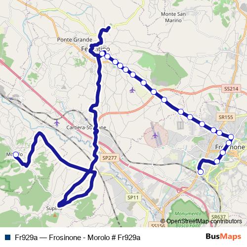 Fr929a bus Line Map