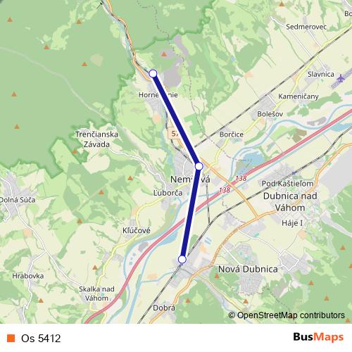 Os 5412 rail Line Map