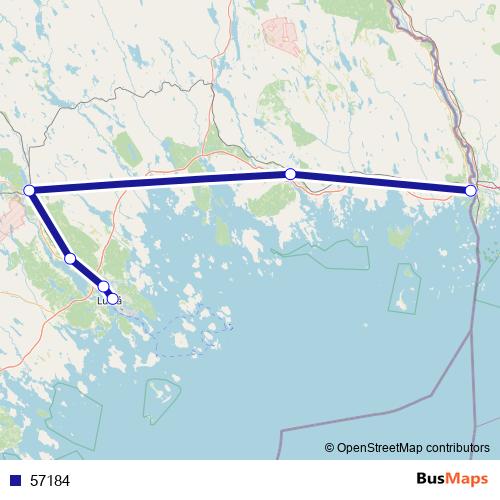 57184 bus Line Map