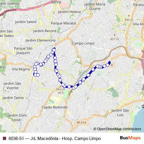 6036-51 bus Line Map