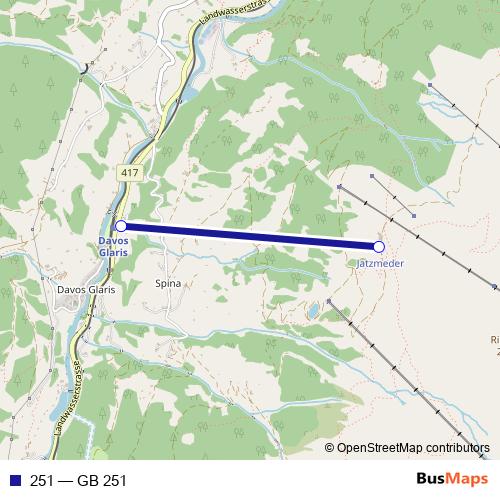 251 cable-car Line Map