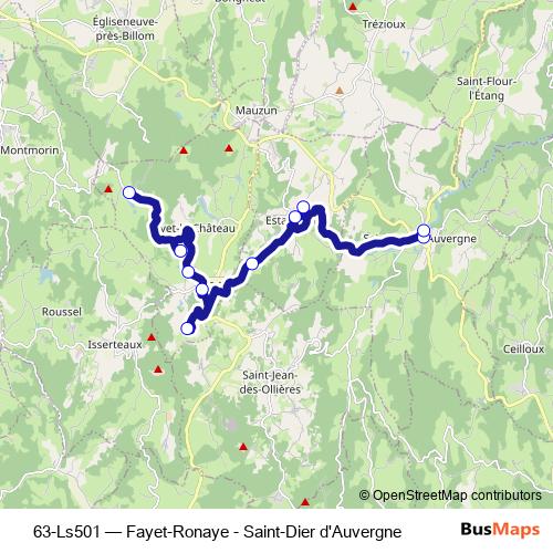 63-Ls501 bus Line Map