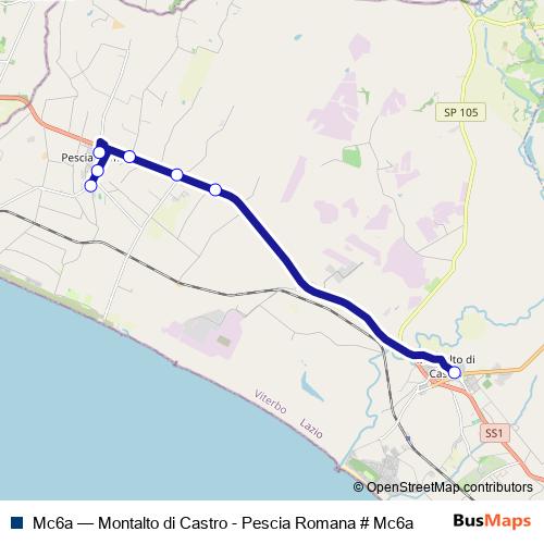 Mc6a bus Line Map