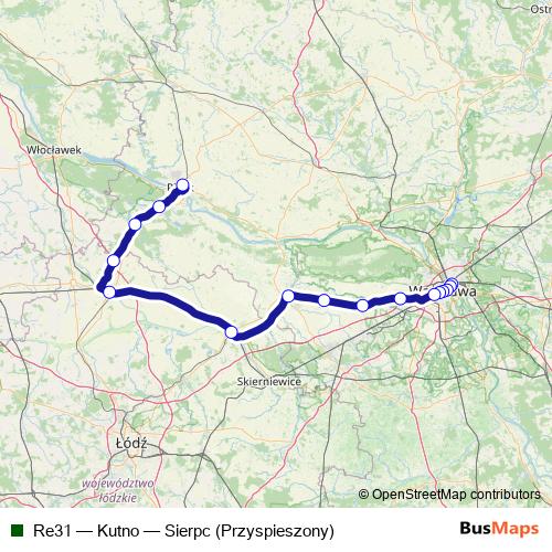 Re31 rail Line Map