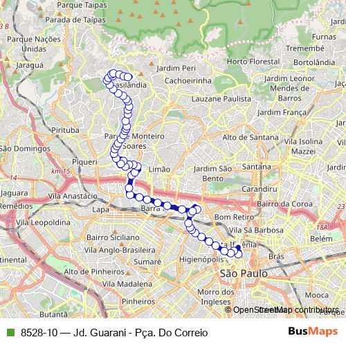 8528-10 bus Line Map