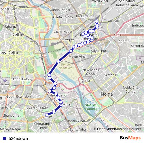 534edown bus Line Map