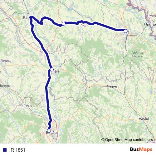 IR 1851 rail Line Map