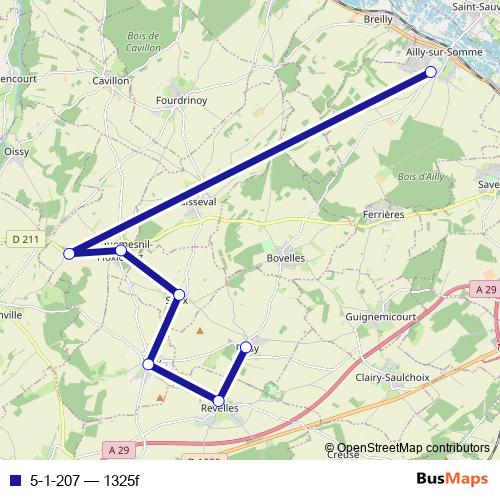 5-1-207 bus Line Map