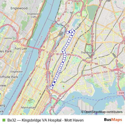 Bx32 bus Line Map