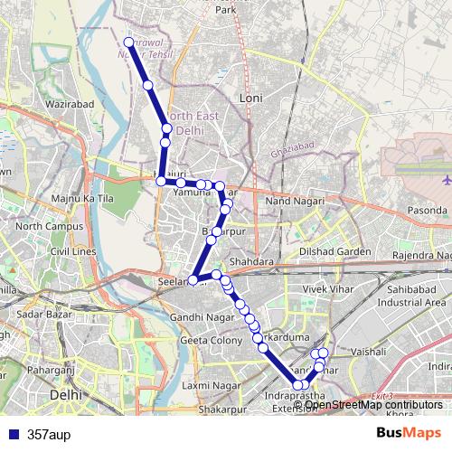 357aup bus Line Map