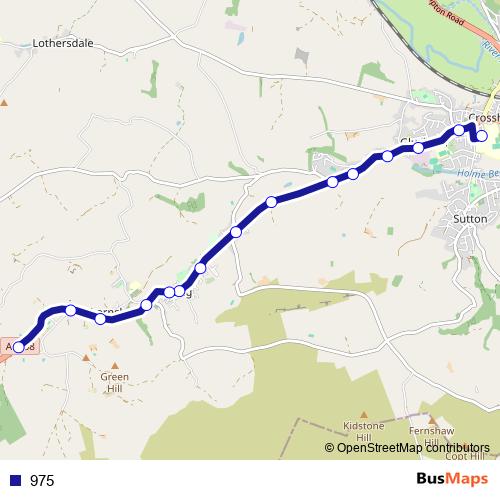 975 bus Line Map