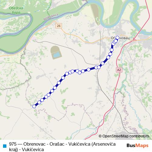 975 bus Line Map