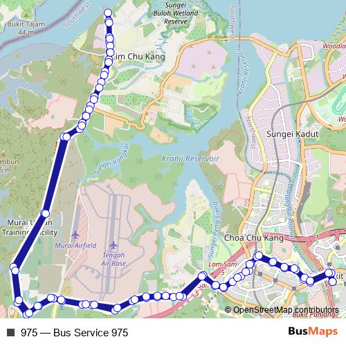 975 bus Line Map