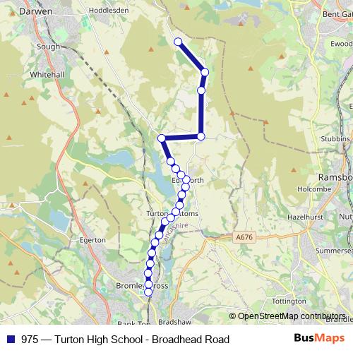 975 bus Line Map