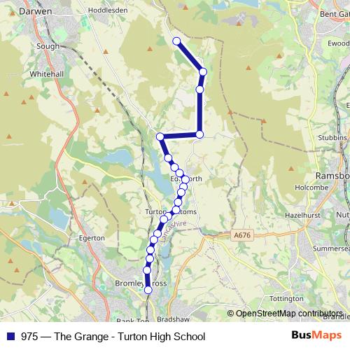 975 bus Line Map