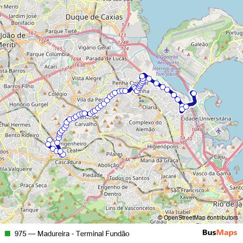 975 bus Line Map