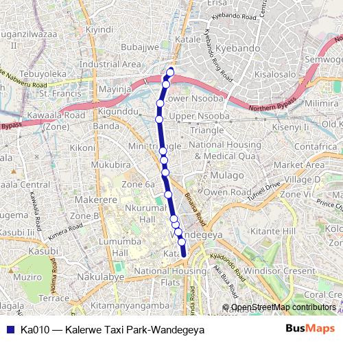 Ka010 bus Line Map