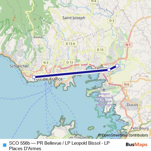 SCO 556b bus Line Map