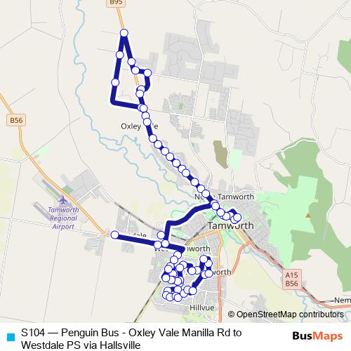 S104 bus Line Map
