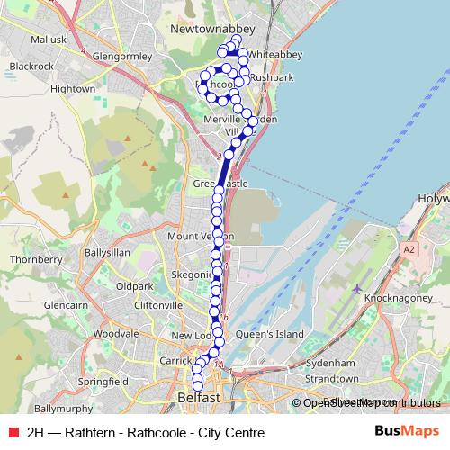 2H bus Line Map